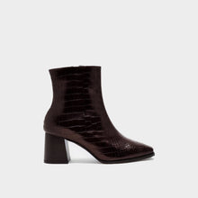 JoJaxs Crocodile Leather Heeled Ankle Boot