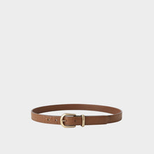 JoJaxs Crescent Crocodile Leather Thin Belt