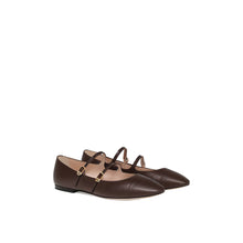 JoJaxs Leather Heeled Ballet Flat