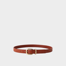 JoJaxs Crescent Crocodile Leather Thin Belt