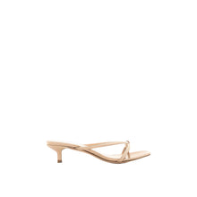 JoJaxs Square Patent Leather Healed Sandal