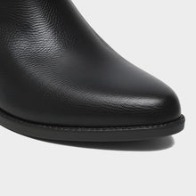 JoJaxs Zip Leather Heeled Ankle Boot