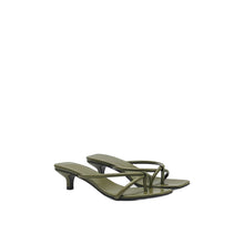 JoJaxs Square Patent Leather Healed Sandal