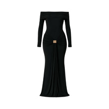 JoJaxs Off-Shoulder Knit Long Dress