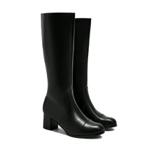 JoJaxs Leather Heeled Knee Boot
