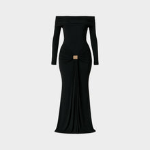 JoJaxs Off-Shoulder Knit Long Dress