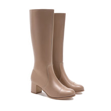 JoJaxs Leather Heeled Knee Boot