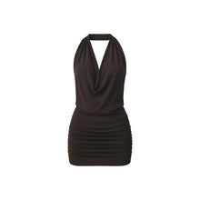 JoJaxs Halter Satin Mini Dress