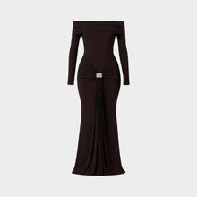 JoJaxs Off-Shoulder Knit Long Dress