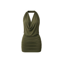 JoJaxs Halter Satin Mini Dress