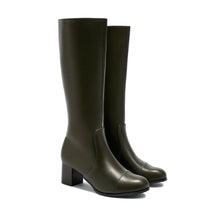 JoJaxs Leather Heeled Knee Boot