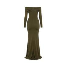 JoJaxs Off-Shoulder Knit Long Dress