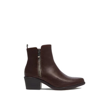 JoJaxs Zip Leather Heeled Ankle Boot