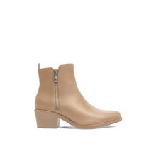 JoJaxs Zip Leather Heeled Ankle Boot