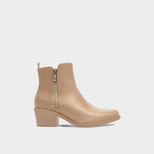 JoJaxs Zip Leather Heeled Ankle Boot